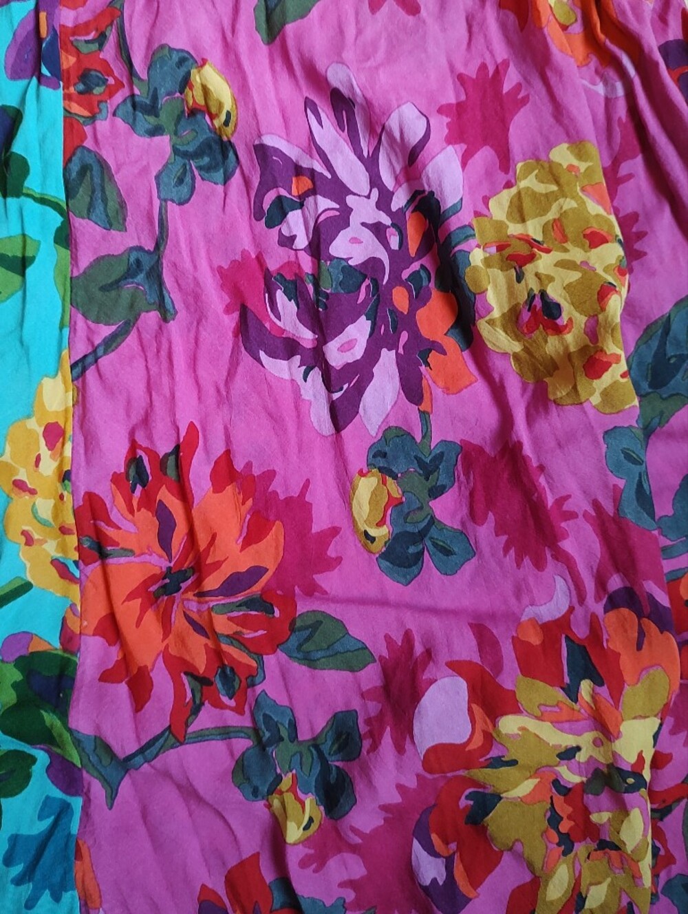 Anthropologie Flowy Dress Floral Pink Blue Spaghetti Straps Size XS S Women's - Picture 8 of 16